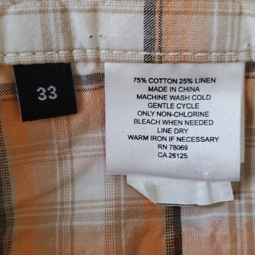 ★Ashworth Men's Yelloe Shorts - Picture 4 of 6